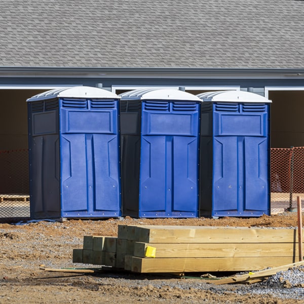 how do you dispose of waste after the porta potties have been emptied in Upper Bear Creek